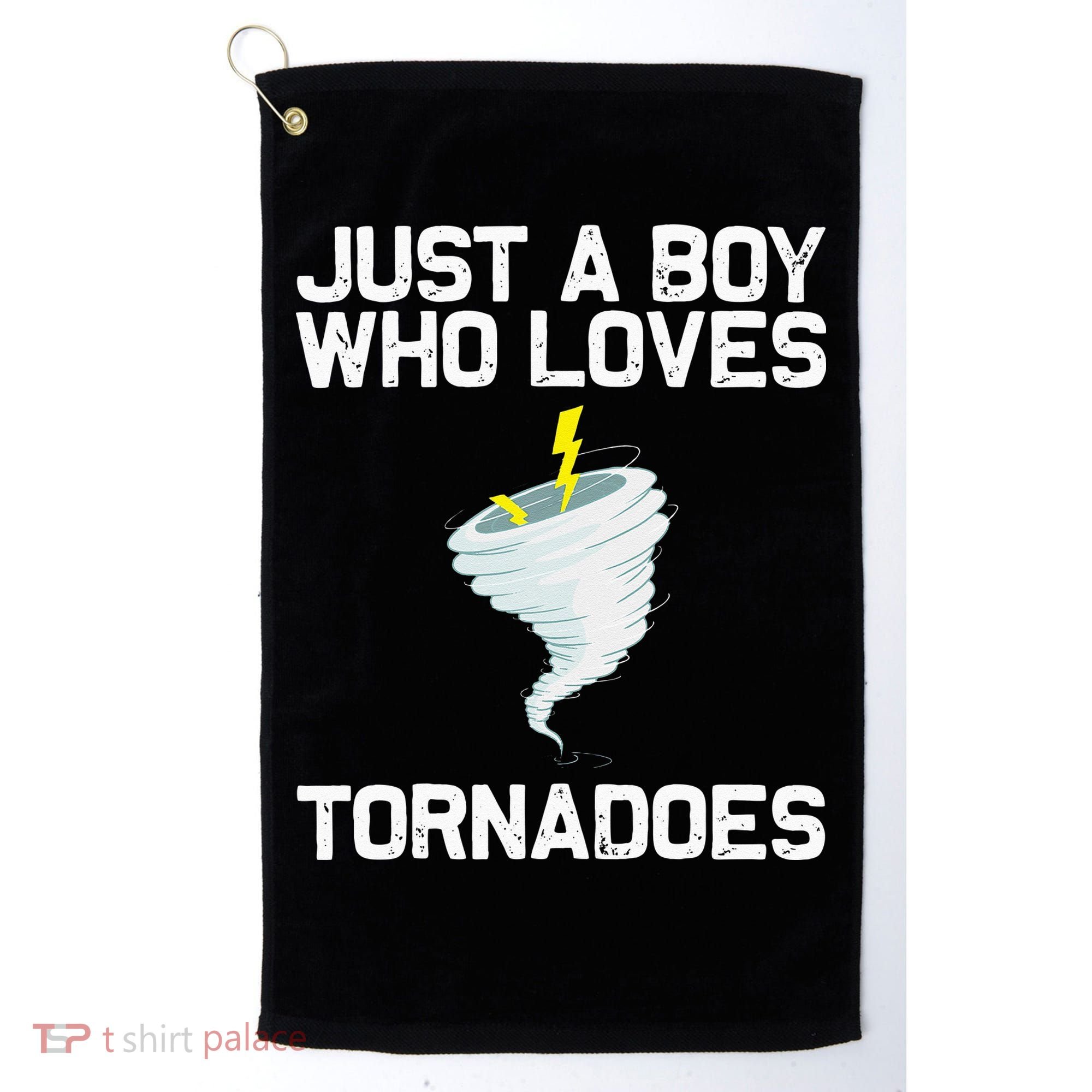 Funny Tornado Gift For Kids Hurricane Weather Chaser Golf Towel