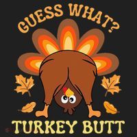 Funny Thanksgiving Guess What Turkey Butt Women's Sweatshirt thumb 2