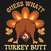 Funny Thanksgiving Guess What Turkey Butt Pajama Set thumb 2