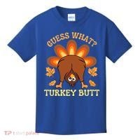 Funny Thanksgiving Guess What Turkey Butt Kids T-Shirt thumb 0