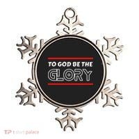 Funny To God Be The Glory - Jesus Christian Typography Ornament thumb 0