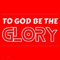 Funny To God Be The Glory - Jesus Christian Typography Santa Hat thumb 1