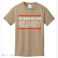 Funny To God Be The Glory - Jesus Christian Typography Kids T-Shirt thumb 0