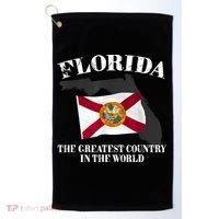 Florida The Greatest Country In The World Golf Towel thumb 0