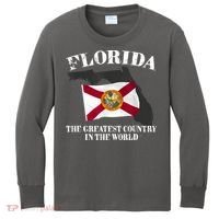 Florida The Greatest Country In The World Kids Long Sleeve Shirt thumb 0