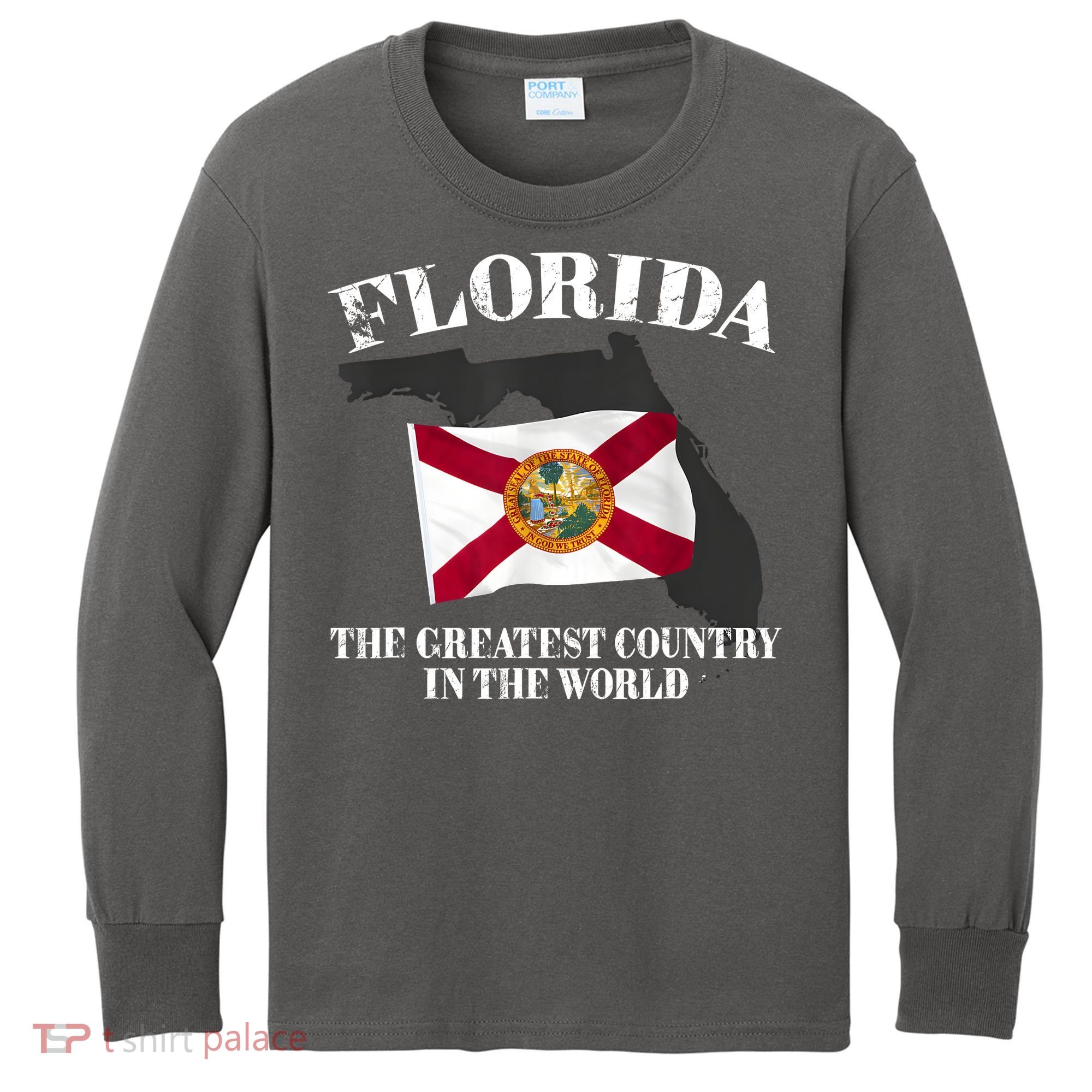 Florida The Greatest Country In The World Kids Long Sleeve Shirt