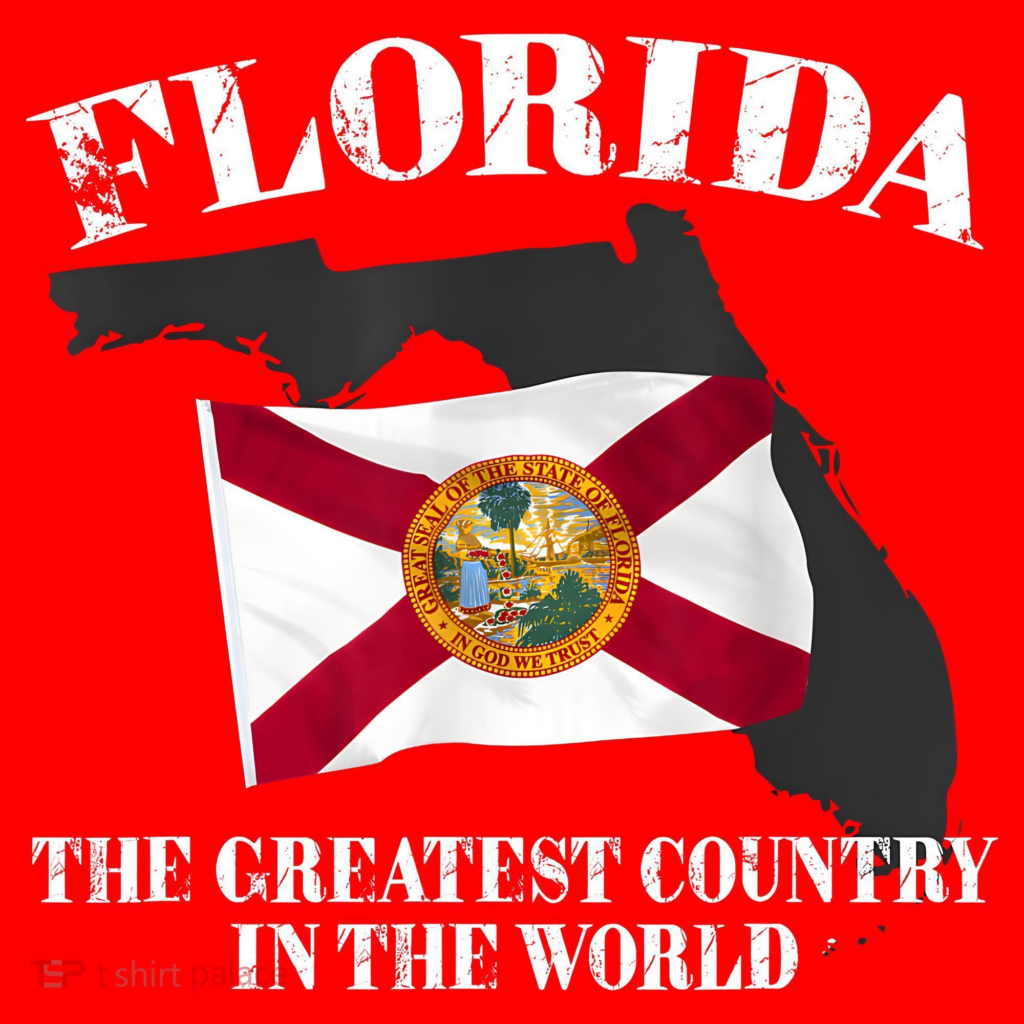 Florida The Greatest Country In The World Santa Hat