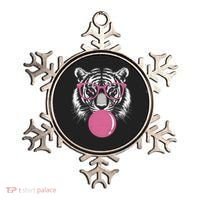 Funny Tiger Glasses Blowing Pink Bubble Gum Ornament thumb 0