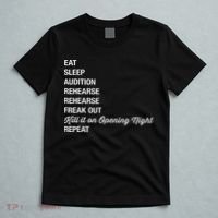 Funny Theater Geek Gift Musical Life Eat Sleep Theatre T-Shirt thumb 5