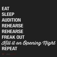 Funny Theater Geek Gift Musical Life Eat Sleep Theatre Beanie thumb 2