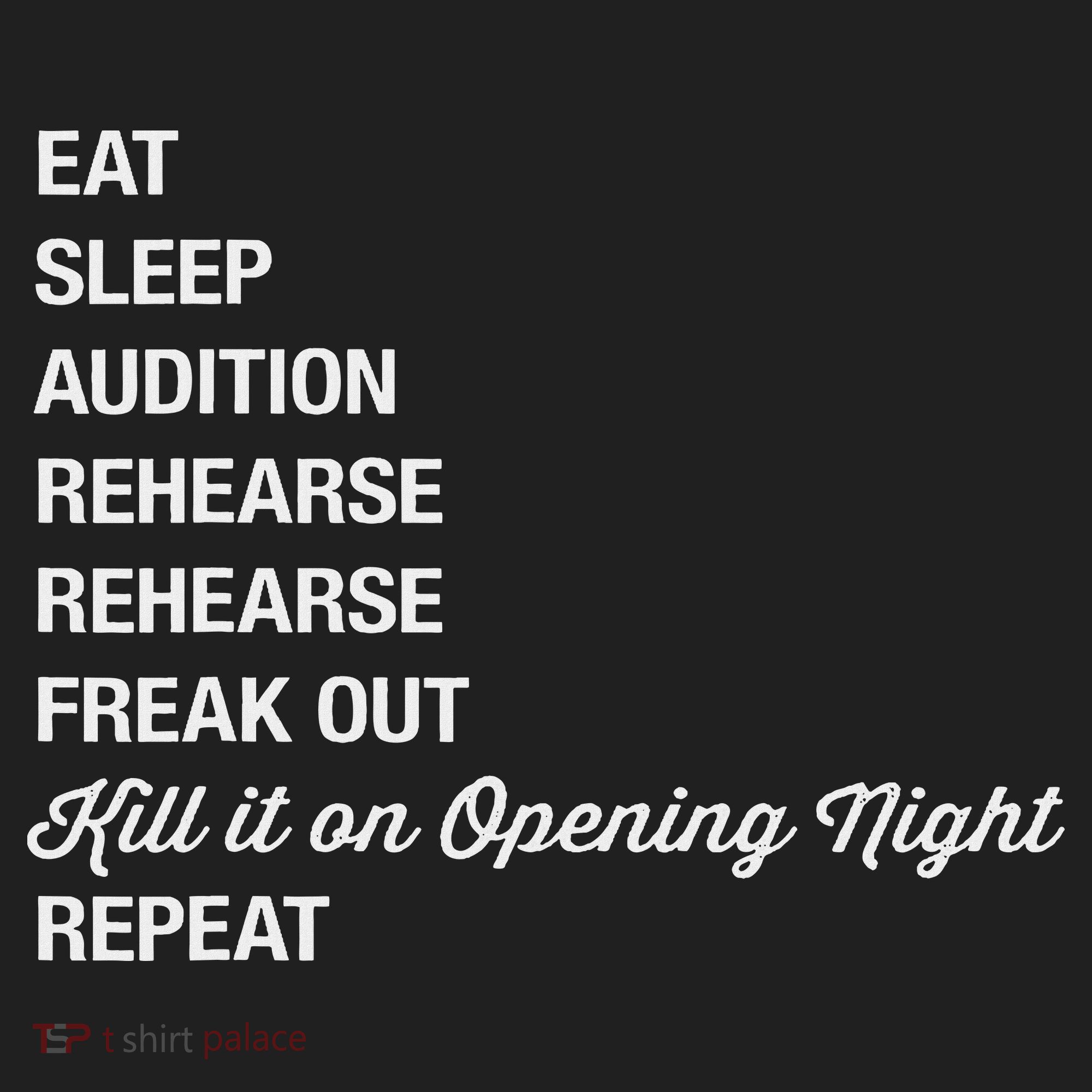 Funny Theater Geek Gift Musical Life Eat Sleep Theatre Beanie