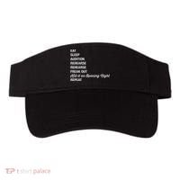 Funny Theater Geek Gift Musical Life Eat Sleep Theatre Visor thumb 0