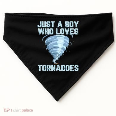 Funny Tornado Gift For Hurricane Weather Chaser USA-Made Doggie Bandana