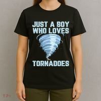 Funny Tornado Gift For Hurricane Weather Chaser T-Shirt thumb 4