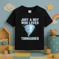 Funny Tornado Gift For Hurricane Weather Chaser Toddler T-Shirt thumb 3