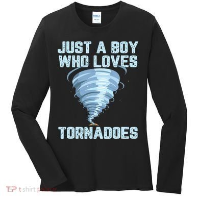 Funny Tornado Gift For Hurricane Weather Chaser Women's Long Sleeve Shirt