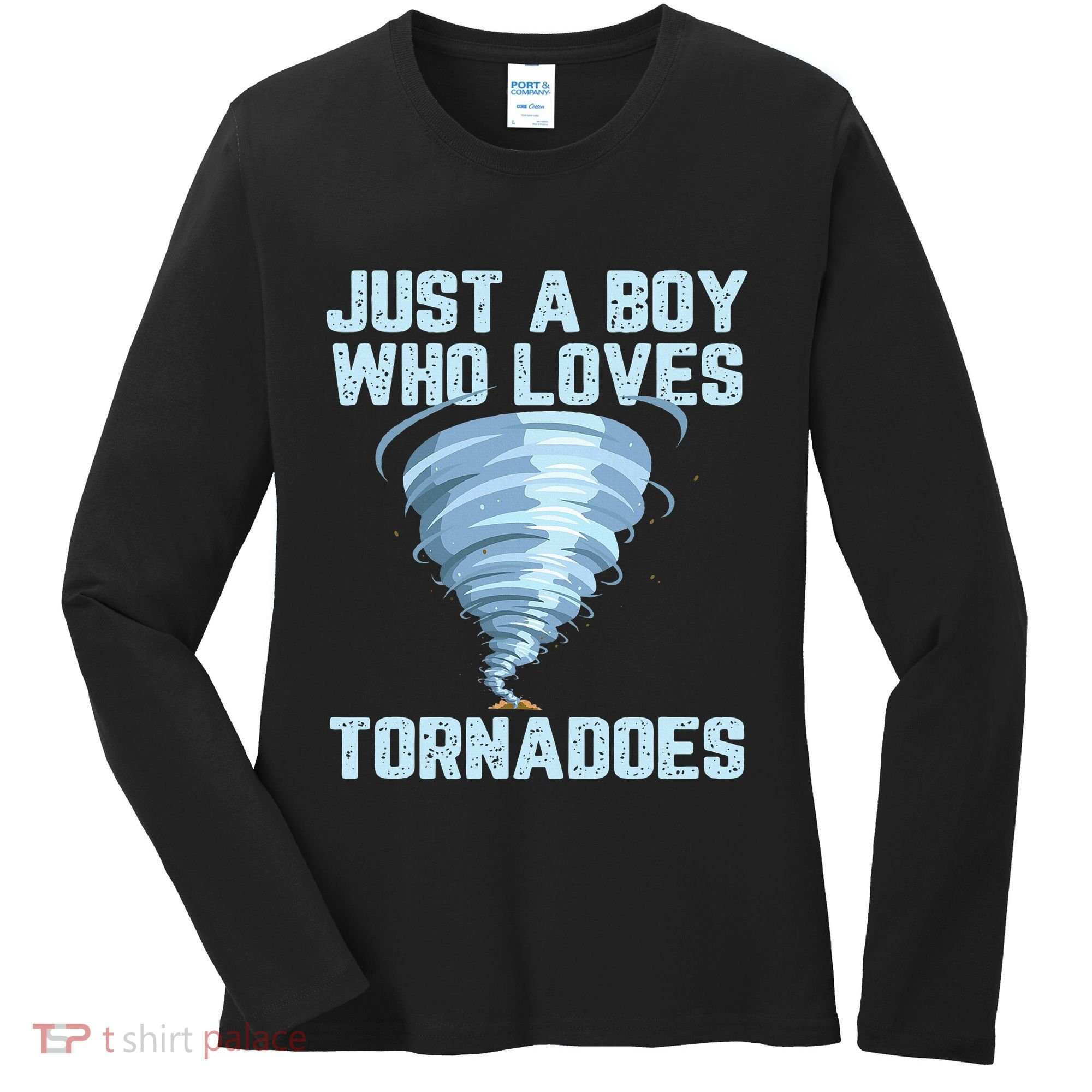 Funny Tornado Gift For Hurricane Weather Chaser Women's Long Sleeve Shirt