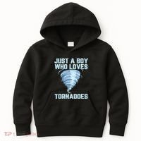Funny Tornado Gift For Hurricane Weather Chaser Kids Hoodie thumb 0