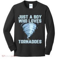 Funny Tornado Gift For Hurricane Weather Chaser Kids Long Sleeve Shirt thumb 0