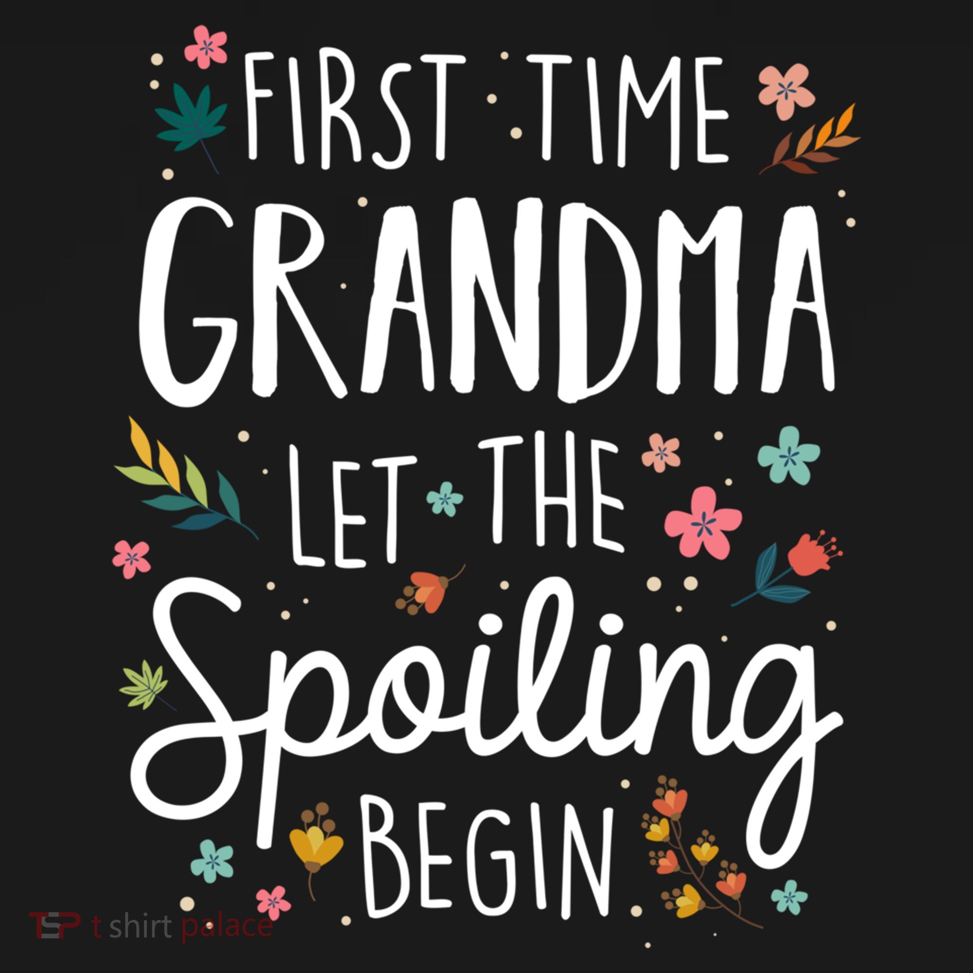 First Time Grandma Let The Spoiling Begin Cute Gift Grandmother Gift USA-Made Doggie Bandana