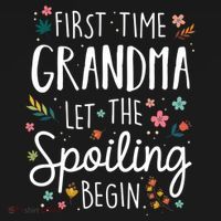 First Time Grandma Let The Spoiling Begin Cute Gift Grandmother Gift Women's Hoodie thumb 2