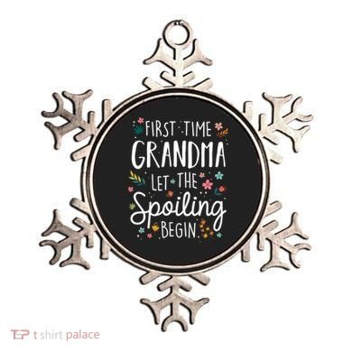 First Time Grandma Let The Spoiling Begin Cute Gift Grandmother Gift Ornament