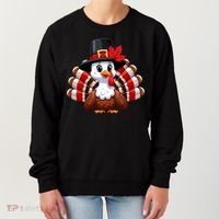 Funny Turkey Graphic Canada Happy Canadian Thanksgiving Women's Sweatshirt thumb 0