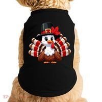 Funny Turkey Graphic Canada Happy Canadian Thanksgiving Doggie Tank thumb 0