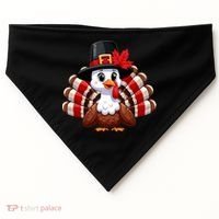 Funny Turkey Graphic Canada Happy Canadian Thanksgiving USA-Made Doggie Bandana thumb 0