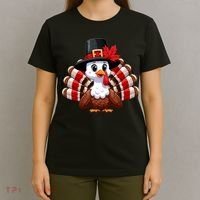 Funny Turkey Graphic Canada Happy Canadian Thanksgiving T-Shirt thumb 4