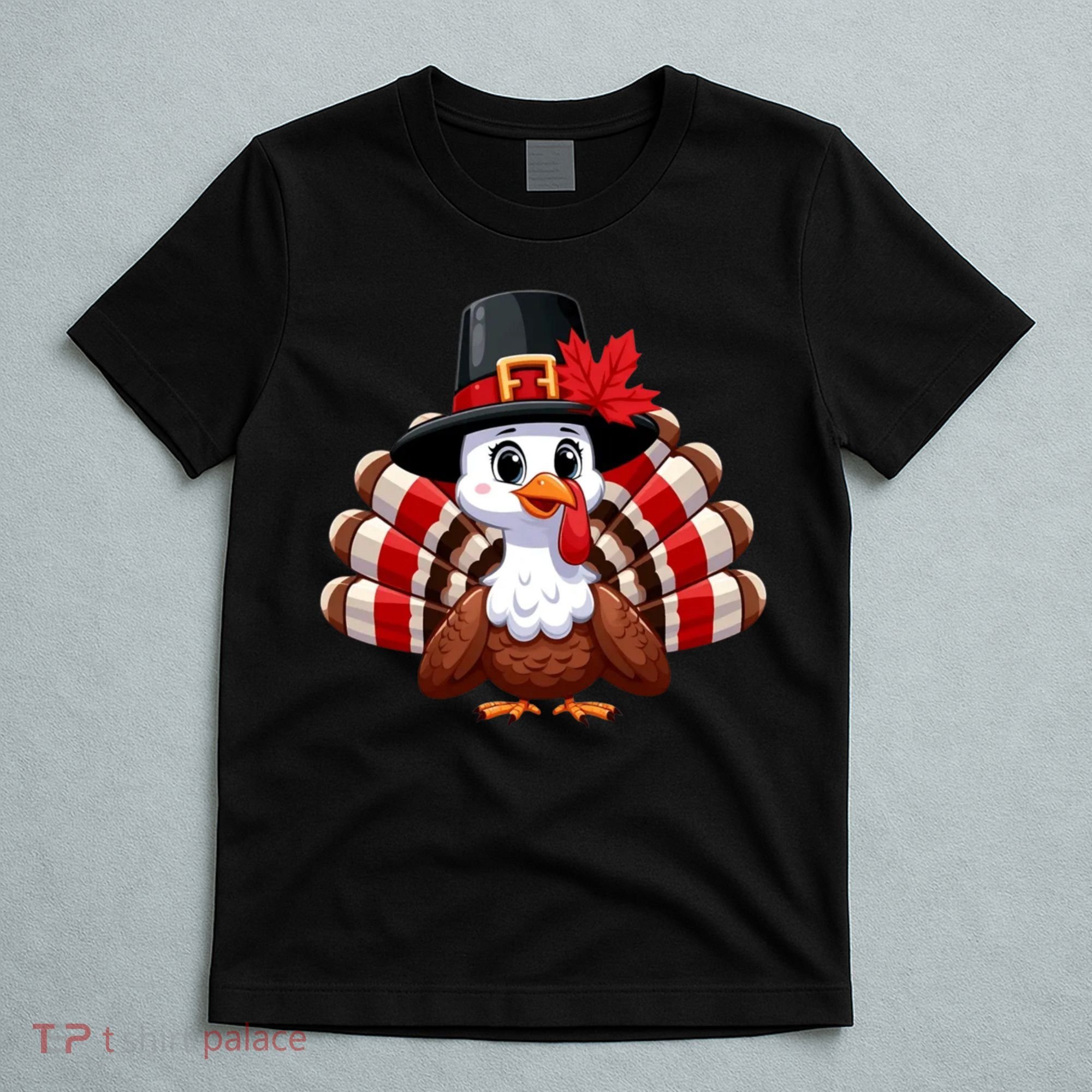 Funny Turkey Graphic Canada Happy Canadian Thanksgiving T-Shirt