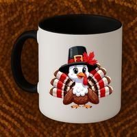 Funny Turkey Graphic Canada Happy Canadian Thanksgiving Coffee Mug thumb 2