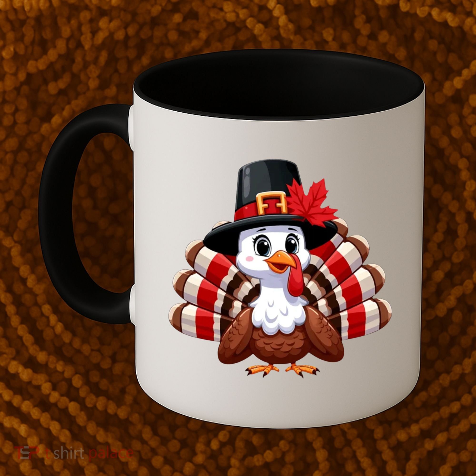 Funny Turkey Graphic Canada Happy Canadian Thanksgiving Coffee Mug