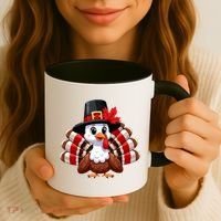 Funny Turkey Graphic Canada Happy Canadian Thanksgiving Coffee Mug thumb 3