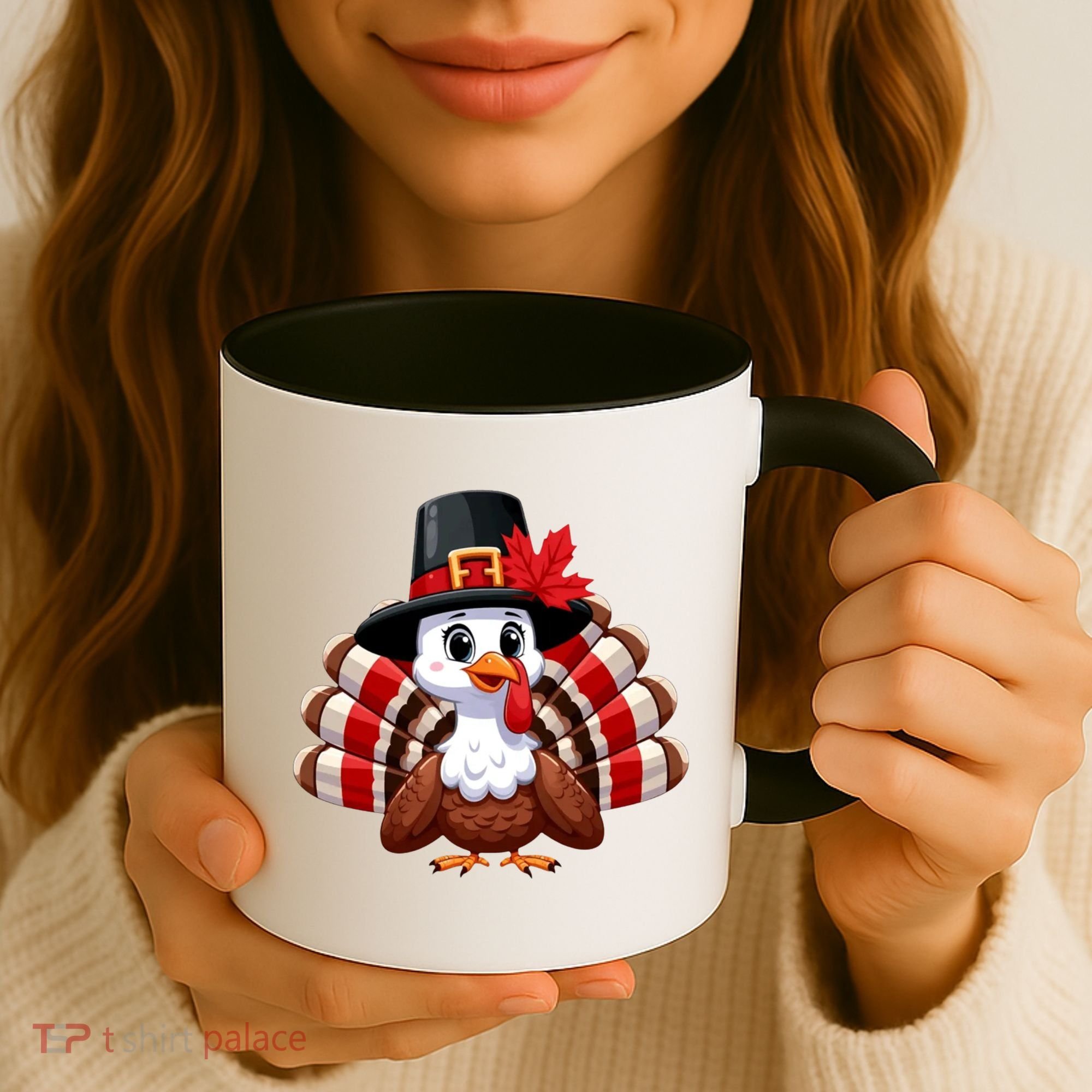Funny Turkey Graphic Canada Happy Canadian Thanksgiving Coffee Mug