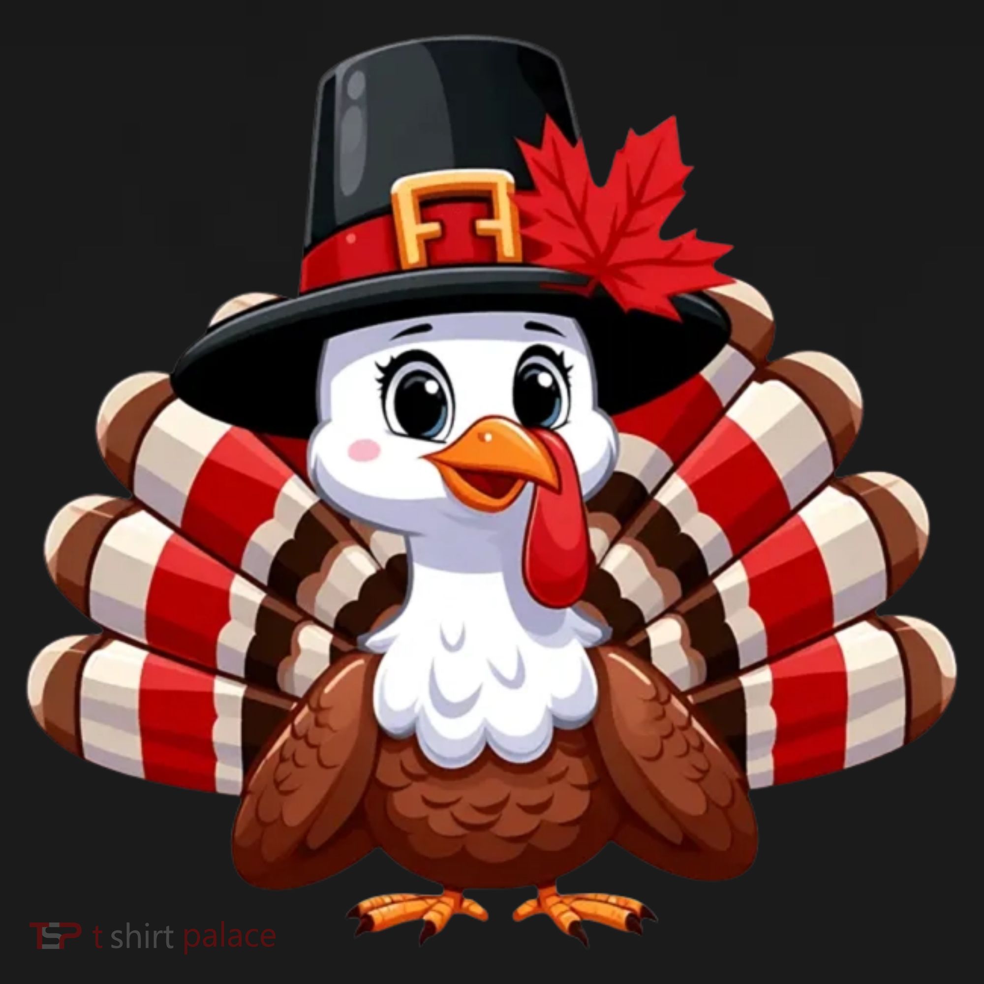 Funny Turkey Graphic Canada Happy Canadian Thanksgiving Women's Hoodie