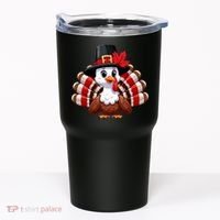 Funny Turkey Graphic Canada Happy Canadian Thanksgiving Tumbler thumb 0