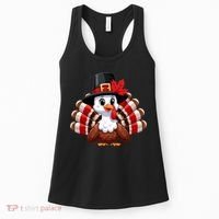 Funny Turkey Graphic Canada Happy Canadian Thanksgiving Women's Tank Top thumb 0