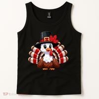 Funny Turkey Graphic Canada Happy Canadian Thanksgiving Tank Top thumb 2