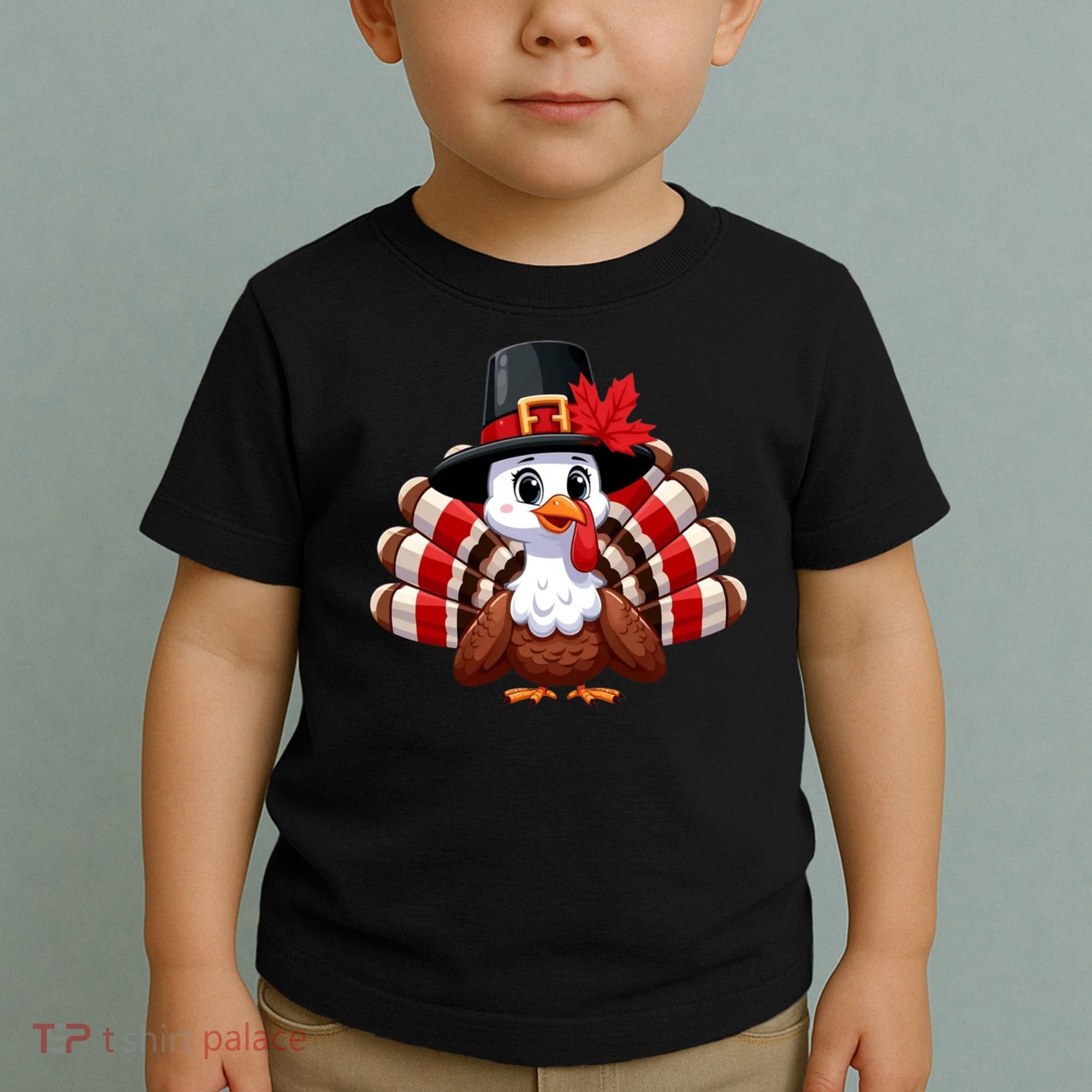 Funny Turkey Graphic Canada Happy Canadian Thanksgiving Toddler T-Shirt