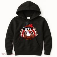 Funny Turkey Graphic Canada Happy Canadian Thanksgiving Kids Hoodie thumb 0