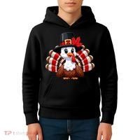 Funny Turkey Graphic Canada Happy Canadian Thanksgiving Kids Hoodie thumb 4
