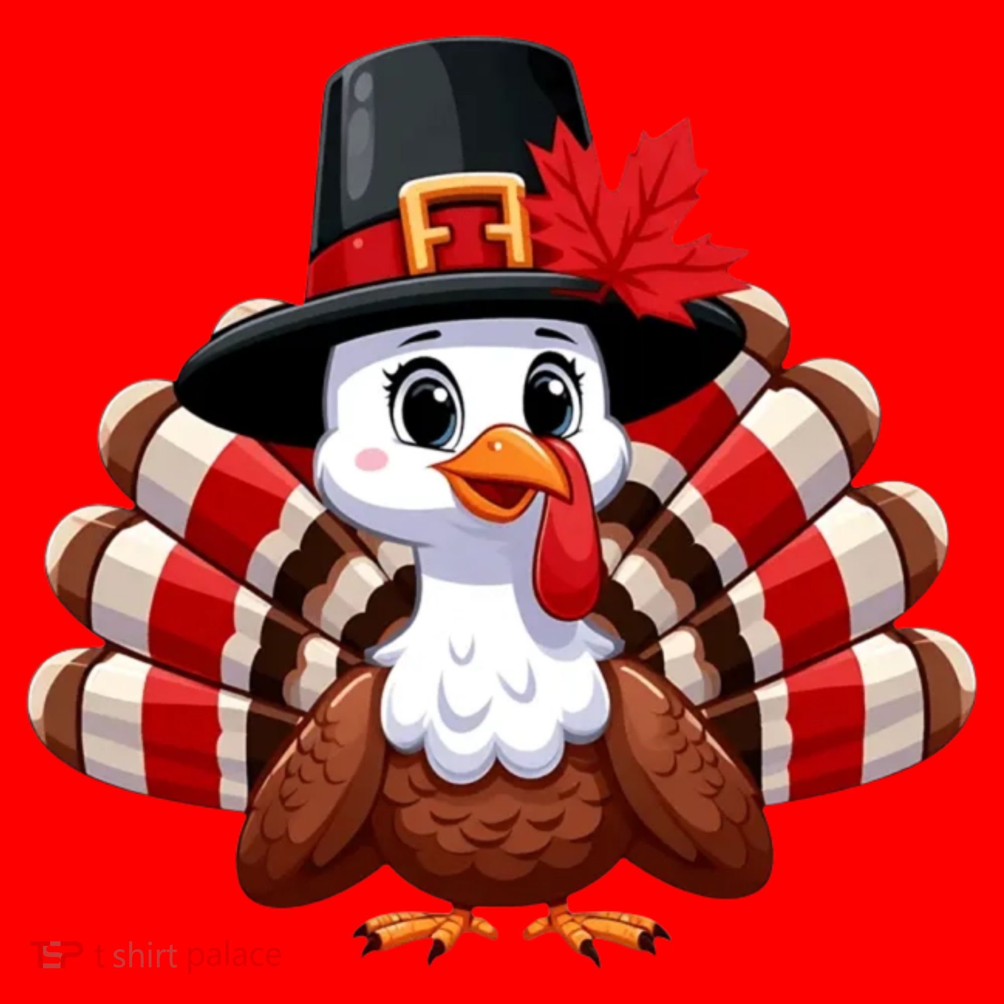 Funny Turkey Graphic Canada Happy Canadian Thanksgiving Santa Hat