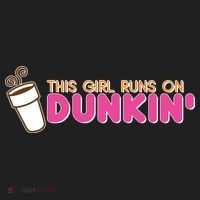 Funny This Girl Runs On Dunkin Women's Sweatshirt thumb 2