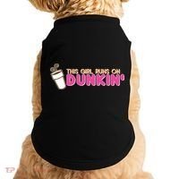 Funny This Girl Runs On Dunkin Doggie Tank thumb 0