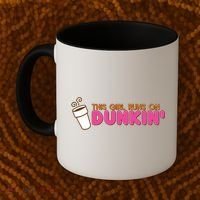 Funny This Girl Runs On Dunkin Coffee Mug thumb 2