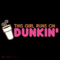 Funny This Girl Runs On Dunkin Coffee Mug thumb 5