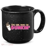 Funny This Girl Runs On Dunkin 15oz Campfire Ceramic Mug thumb 0