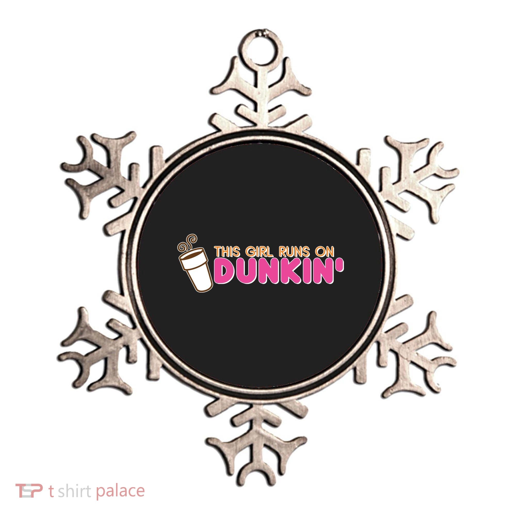 Funny This Girl Runs On Dunkin Ornament