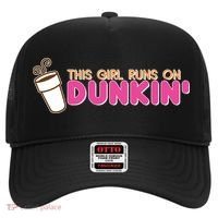 Funny This Girl Runs On Dunkin Hat thumb 0